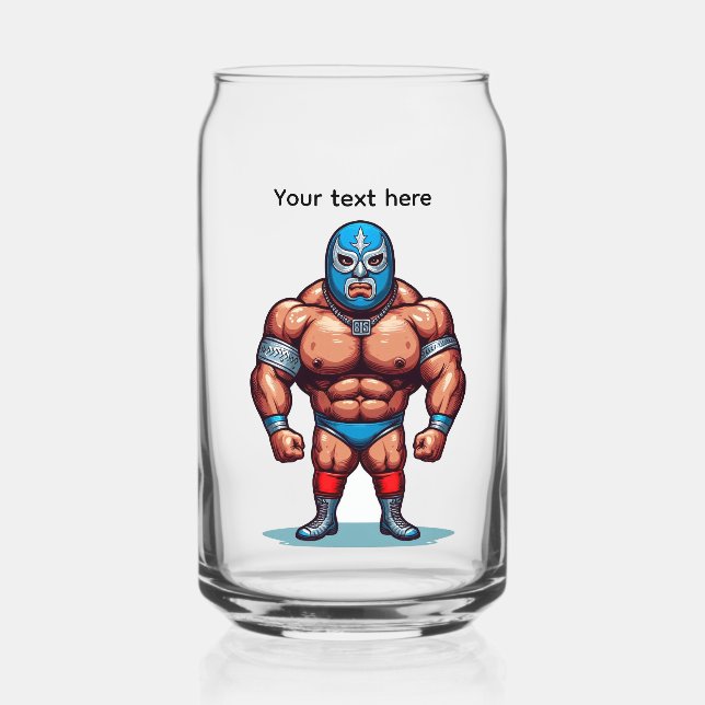 Ringerkämpfer, editierbares Glas (Vorderseite)
