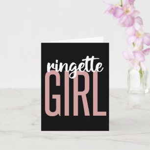 Ringette Girl   Geschenke für gespaltene Spieler Karte