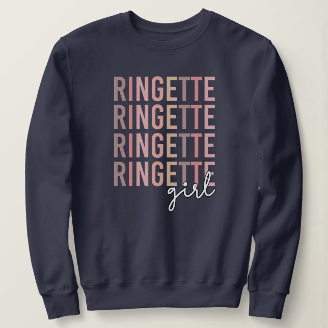 Ringette Girl | Geschenke für Ringette Player Sweatshirt (Design vorne)