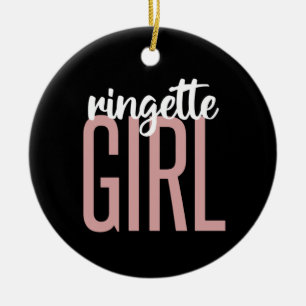 Ringette Girl Ringette-Spieler Keramik Ornament
