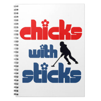 Ringette "Küken mit Stock-" gewundenem Notizbuch Notizblock