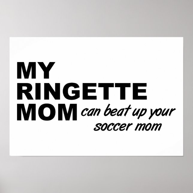 Ringette Mama Funny Poster (Vorne)