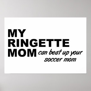 Ringette-Mama Lustiges Poster
