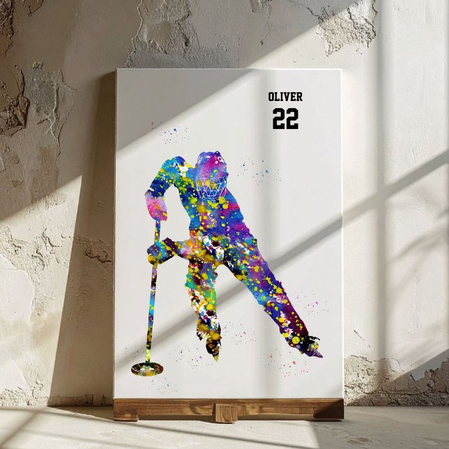 Ringette-Spieler Leinwanddruck (Von Creator hochgeladen)