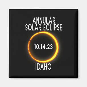 Ringförmige Sonnenfinsternis T - Idaho Magnet