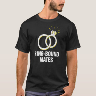 Ringgebundene Partner Hochzeitssprüche Braut und B T-Shirt