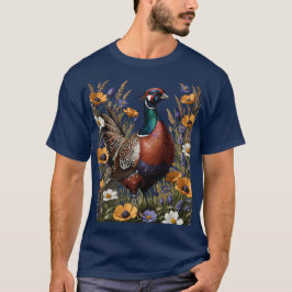 Ringhalsblume unter den Wiesen-Wildblumen T-Shirt