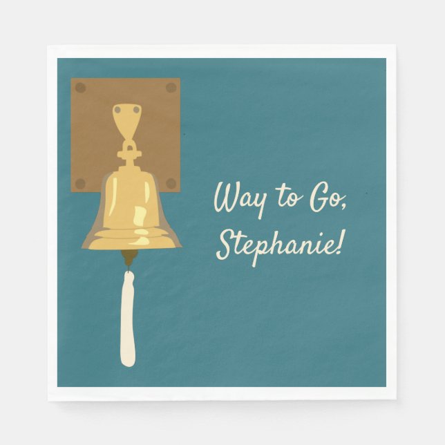 Ringing Cancer Bell, beendet Behandlung Serviette (Vorderseite)