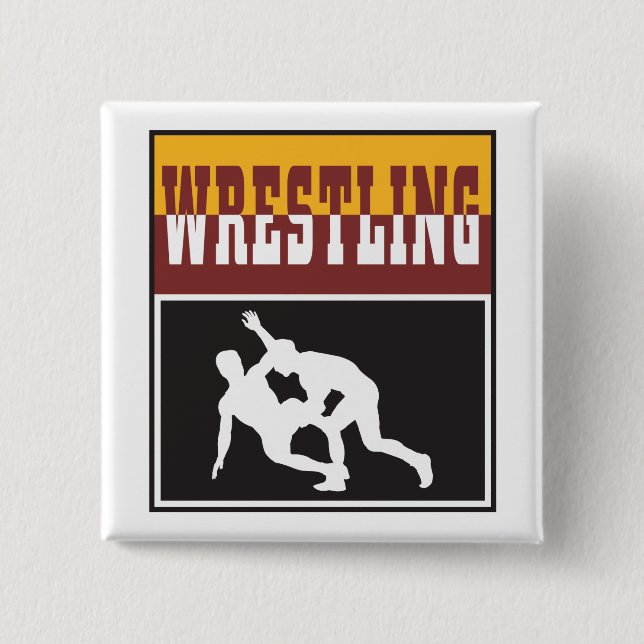 Ringkampfdesign Button (Vorderseite)