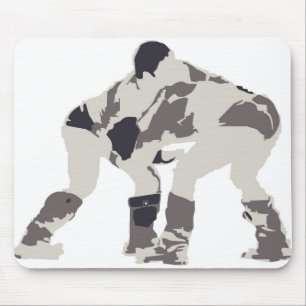Ringkämpfer in Mongolei Mousepad