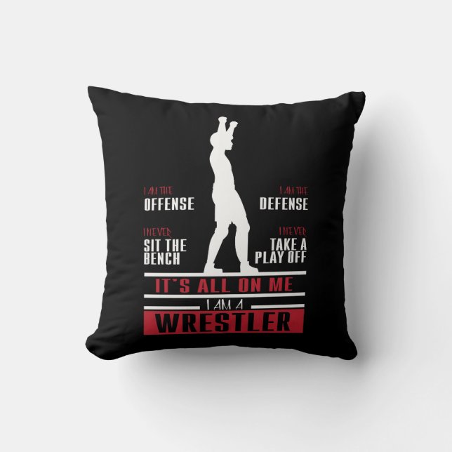 Ringkämpfer-Wrestling-niedliches Geschenk für Kissen (Vorderseite)
