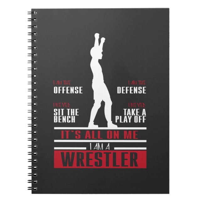 Ringkämpfer-Wrestling-niedliches Geschenk für Notizblock (Vorderseite)