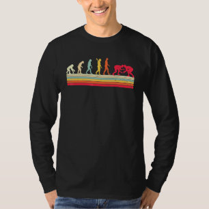 Ringkampfevolution des Mannes Sport Retro Vintage T-Shirt