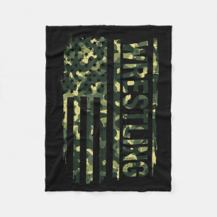 Ringkampfflagge Camouflage Patriotischer Ringkämpf Fleecedecke