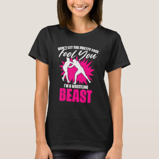 Ringkampfsport Humor für ein Mädchen Freestyle-Rin T-Shirt