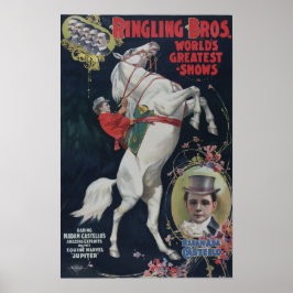 Ringling Bros Circus farbiges Vintage-Poster Poster