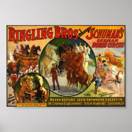 Ringling Bros Circus Poster Vintag