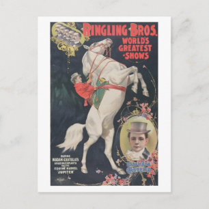 Ringling Bros. / Madame Ada Castello Postkarte