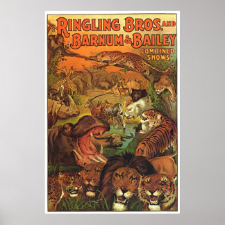 Ringling Bros und Barnum & Bailey kombinierte Show Poster