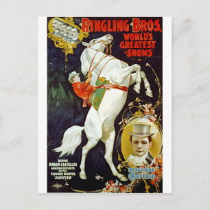 Ringling Bros. Weltgrößte Shows Postkarte