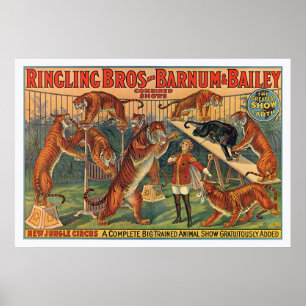 Ringling Brothers Barnum and Bailey Tigers Poster
