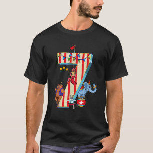 Ringmaster Kids 7. Geburtstag Karneval Thema Circu T-Shirt