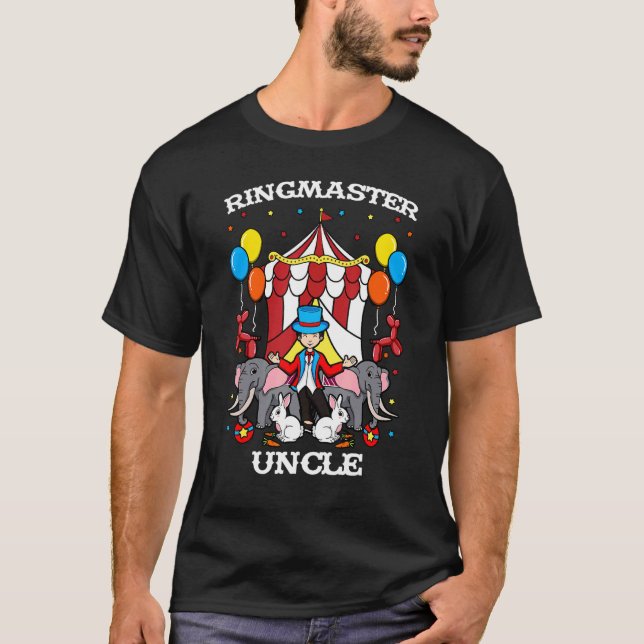 Ringmaster Onkel Circus Event-Mitarbeiter Ringlead T-Shirt (Vorderseite)