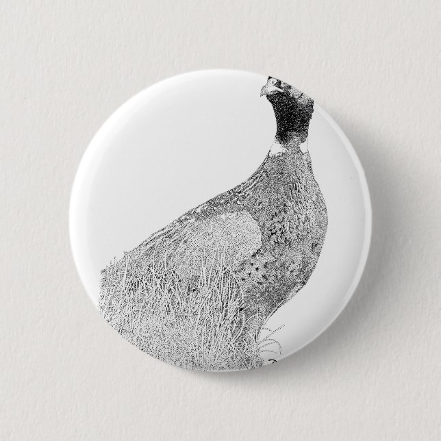 Ringneck Fasan Button (Vorderseite)