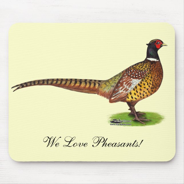 Ringneck Pheasant Rooster Mousepad (Vorne)