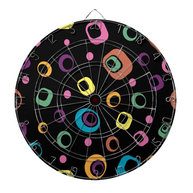 Rings Abstrakt Art Dartscheibe (vorne)