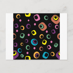 Rings Abstrakt Art Postkarte