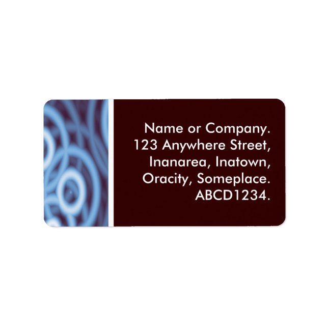 Rings Adressaufkleber (Vorne)