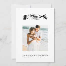 *~* RINGS AR6 Viktorianisch QR FOTO UAWG Wedding Einladung
