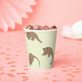 Ringschwanzpossums Pappbecher