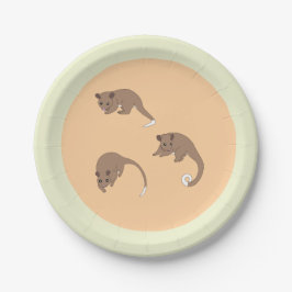 Ringschwanzpossums Pappteller