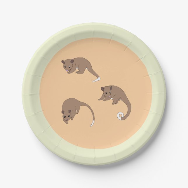 Ringschwanzpossums Pappteller (Vorderseite)