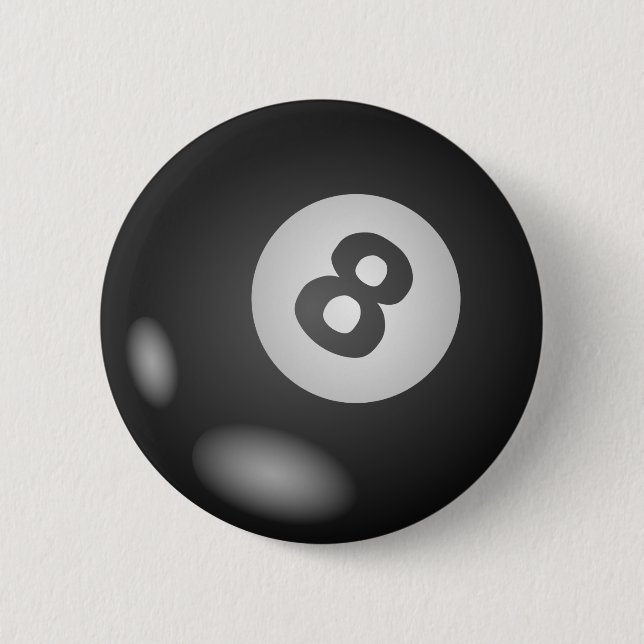 Ringsum 8 Ball-Knöpfe Button (Vorderseite)