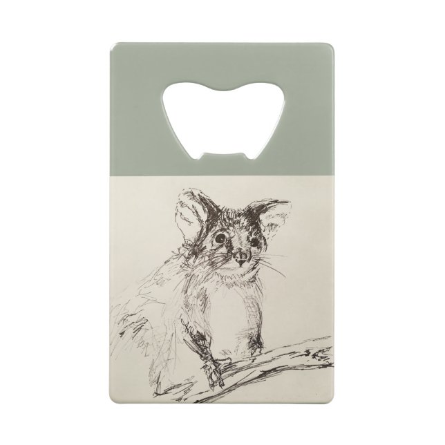 Ringtail Possum Australien Geldbeutel Flaschenöffner (Rückseite)