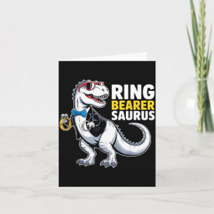 Ringträger T-Rex Dinosaurium Lustige Hochzeitsfeie Karte