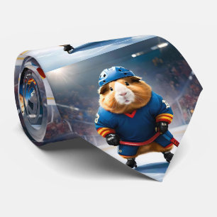 "Rink Rookie: Das Eishockey-Guinea-Schwein" Krawatte