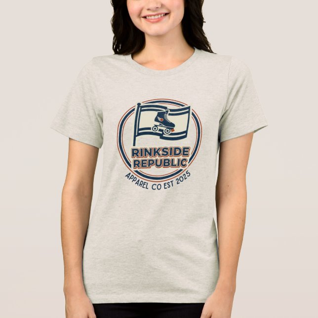 Rinkside Republic Logo-Shirt Tri-Blend Shirt (Vorderseite)