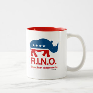 RINO - Nur Republikaner im Namen Zweifarbige Tasse