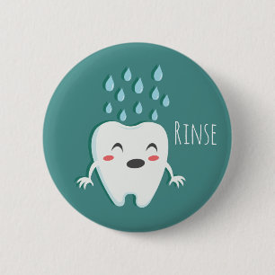 Rinse Teeth Dentist Button