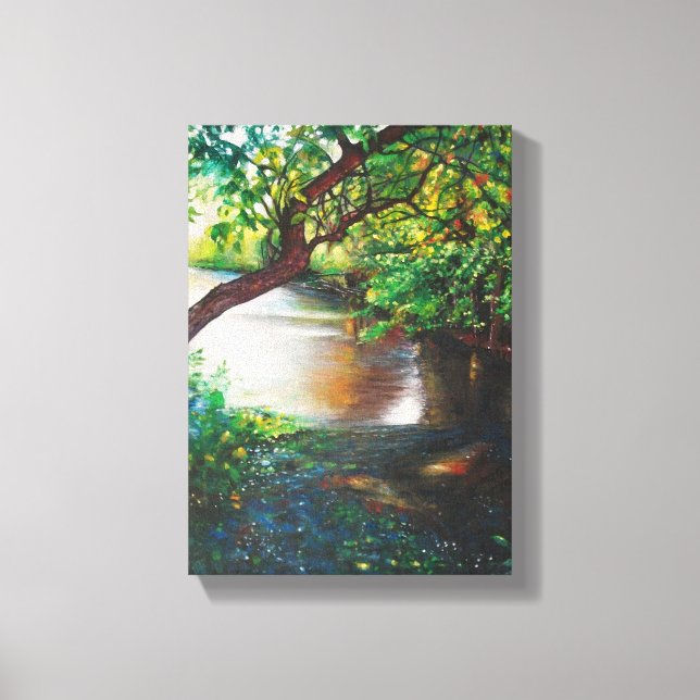 Río Acrylic Painting | Kanvas Leinwanddruck (Vorderseite)