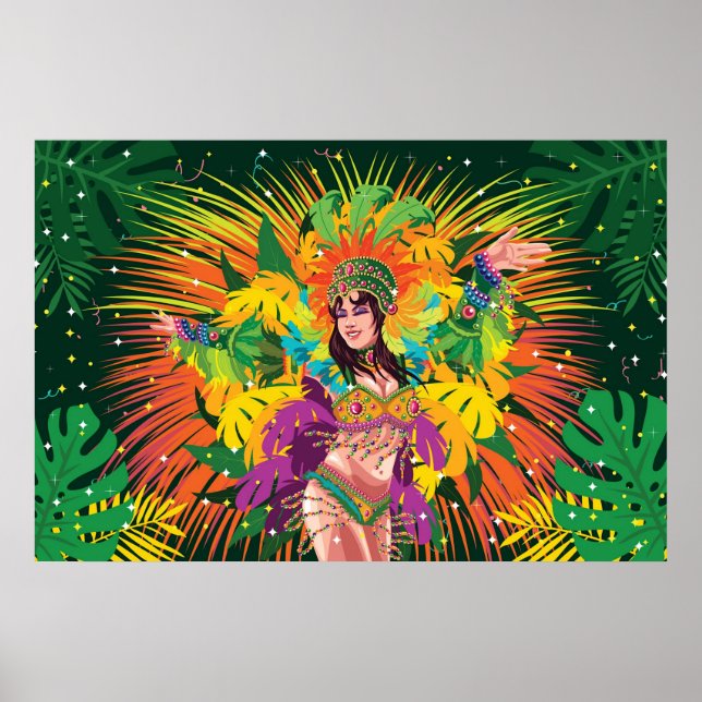 Rio Carnival Dancer Poster (Vorne)