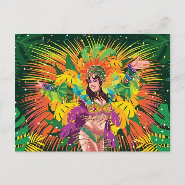 Rio Carnival Dancer Postkarte (Vorderseite)