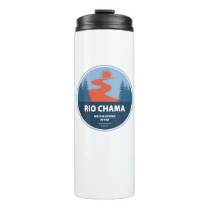 Rio Chama Wild und Landschaftlicher Fluss New Mexi Thermosbecher
