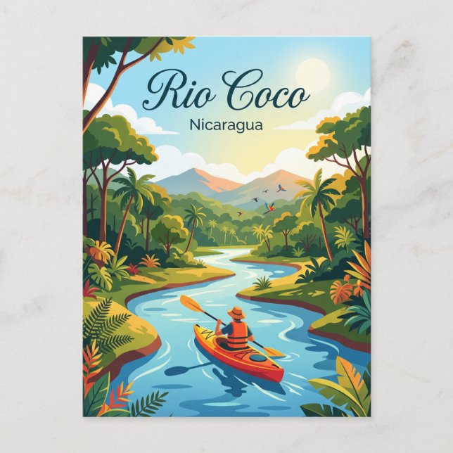 Rio Coco Nicaragua Postkarte (Vorderseite)