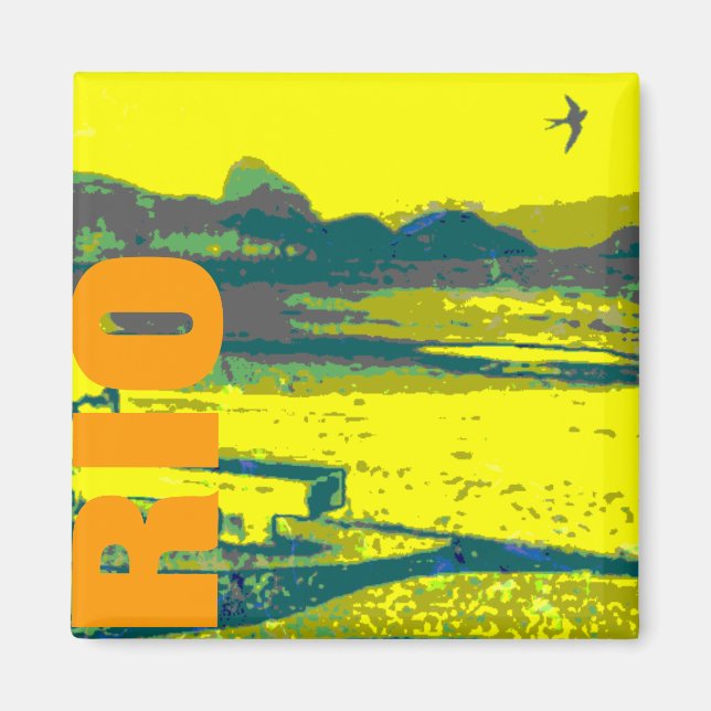 RIO Copacabana-Landschaft Magnet (Vorne)