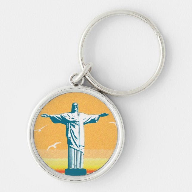 Rio - Corcovado - Jesus Christus der Erlöser Schlüsselanhänger (Vorne)